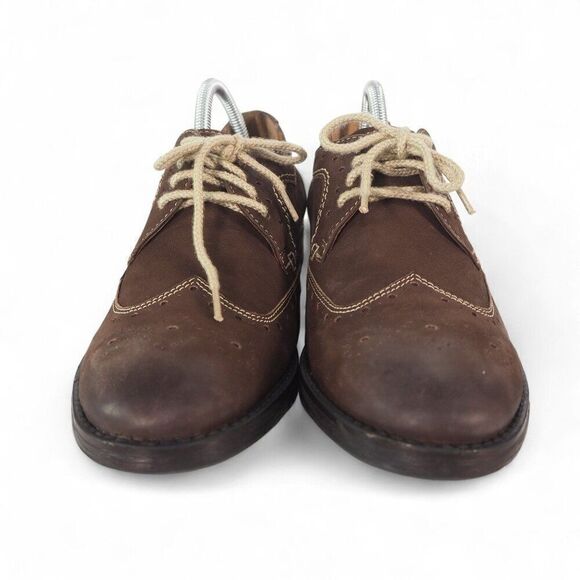 Clarks Collection Delsin Wingtip Brogue Oxfords Brown 26105827 Men's 8M - Picture 3 of 11